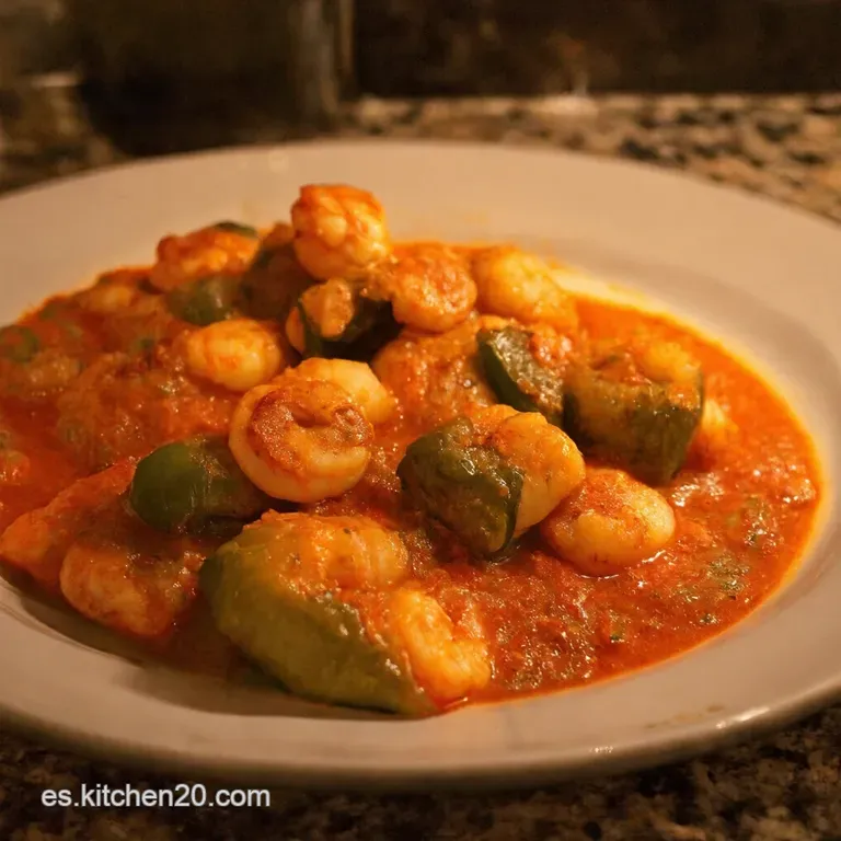Chiles Poblanos Rellenos De Camarones Caj&uacute;n presentation