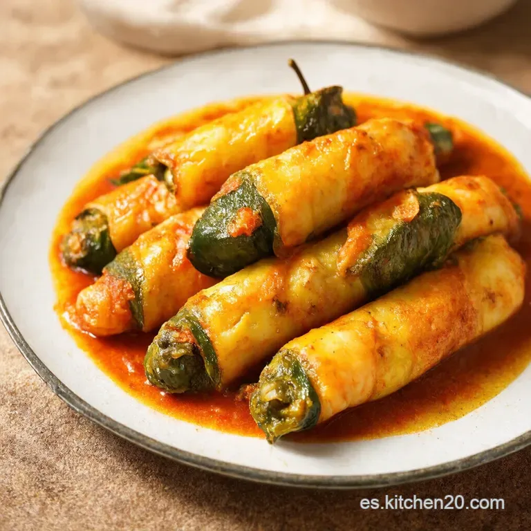 Chiles Poblanos Rellenos de Camarones Caj&uacute;n