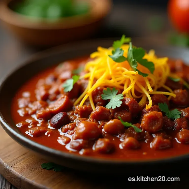 Chili Con Carne De Fiesta El Cl&aacute;sico Infalible En Olla De Cocci&oacute;n Lenta presentation
