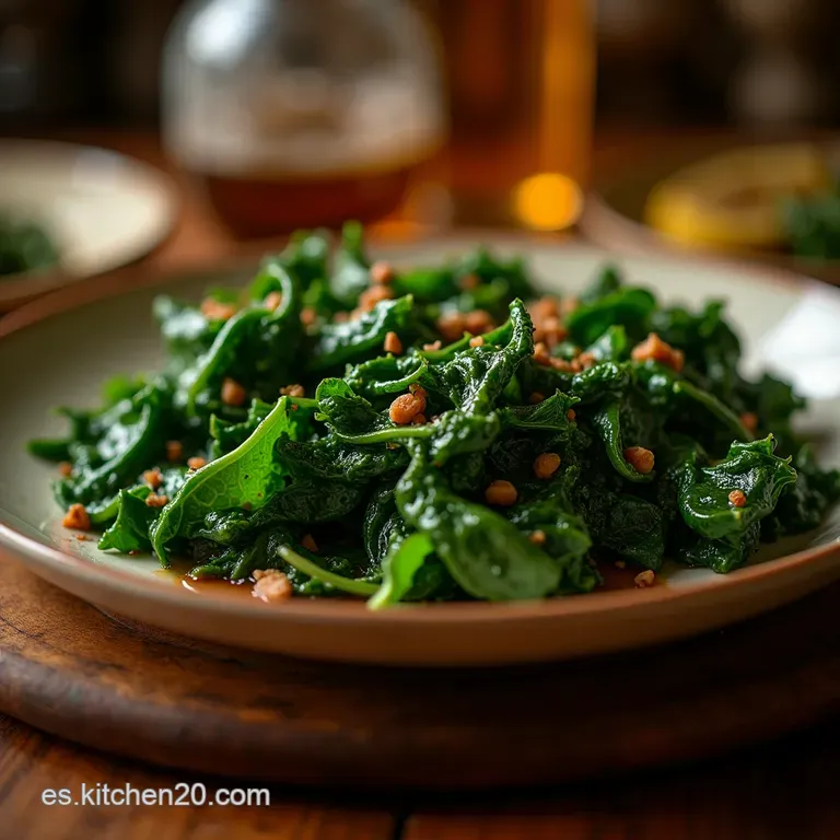 Collard Greens Estofados Lentamente El Secreto Del Sabor Profundo Con Toque Ahumado presentation