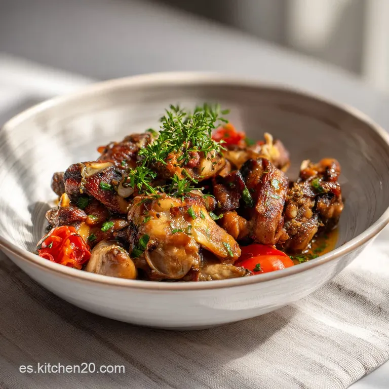 Conejo Guisado Receta de la Abuela: Estofado Tierno