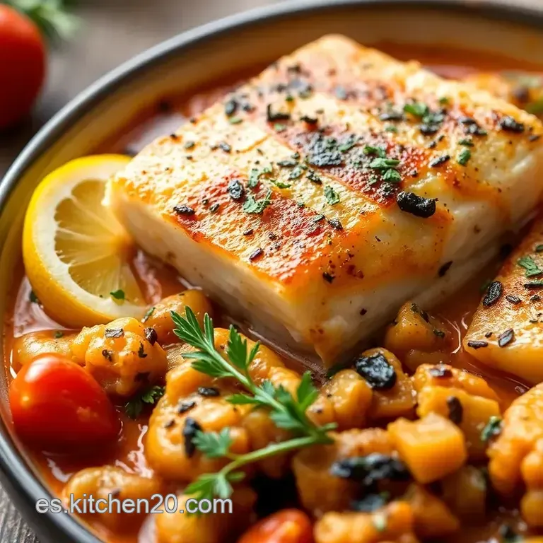 Corvina Al Horno a La Mediterr&aacute;nea presentation