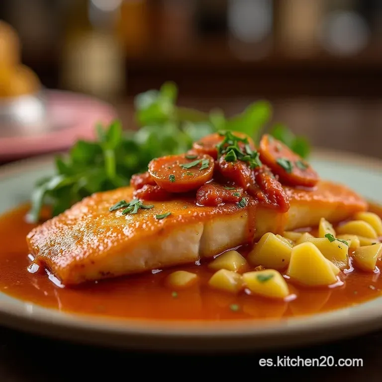 El Coraz&oacute;n Del Caribe Couvillion De Pescado a La Criolla presentation