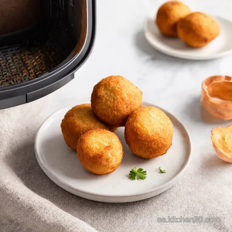 Croquetas Cremosas de Jam&oacute;n Serrano en Airfryer