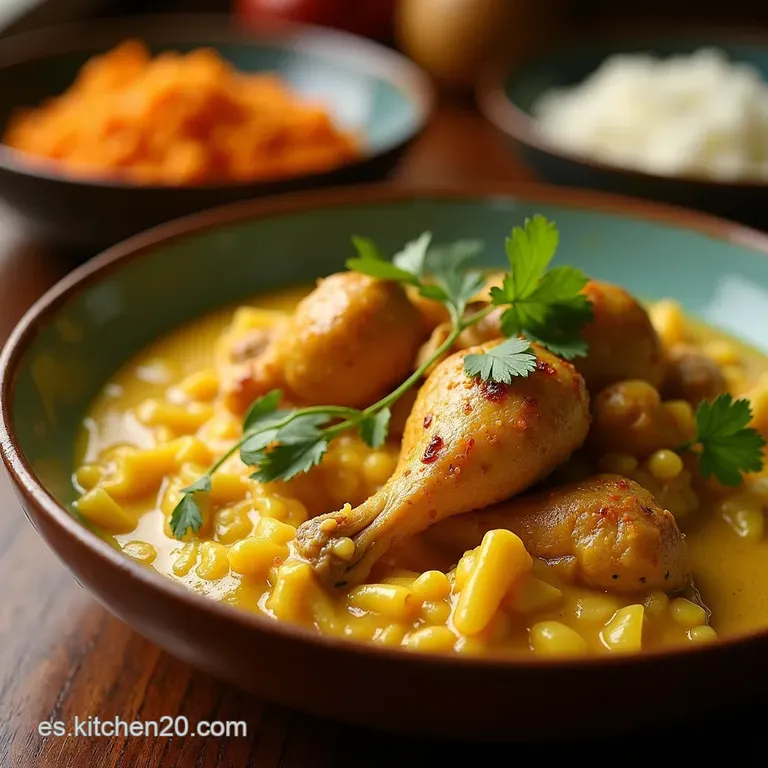 Curry De Coco Con Pollo Directo a Tailandia presentation