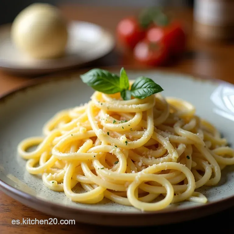 El Aut&eacute;ntico Fettuccine Alfredo Cremoso El Cl&aacute;sico de Tres Ingredientes