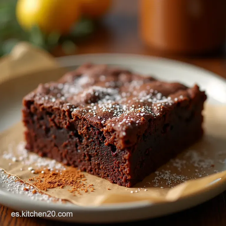 El Brownie Perfecto Intensamente Chocolatoso Y Irresistible presentation