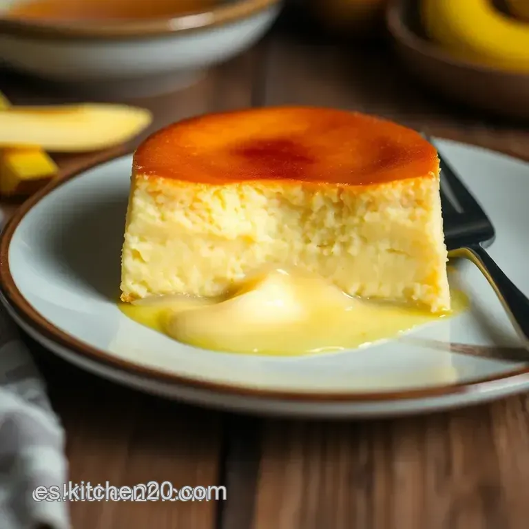 El Cl&aacute;sico Flan Casero De Huevo: Sabor De La Abuela presentation