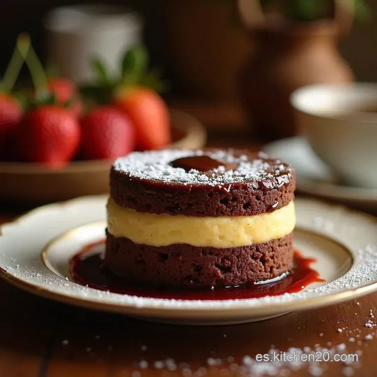 El Tres Leches Oscuro Pastel De Chocolate H&uacute;medo De Tres Capas presentation