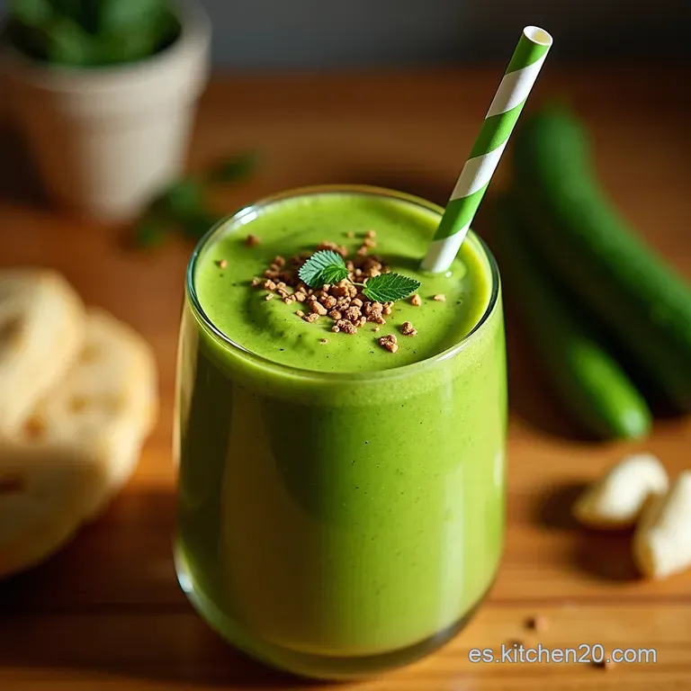 El Vitam&iacute;nico De La Abuela Batido Verde Energ&eacute;tico Y Desintoxicante presentation