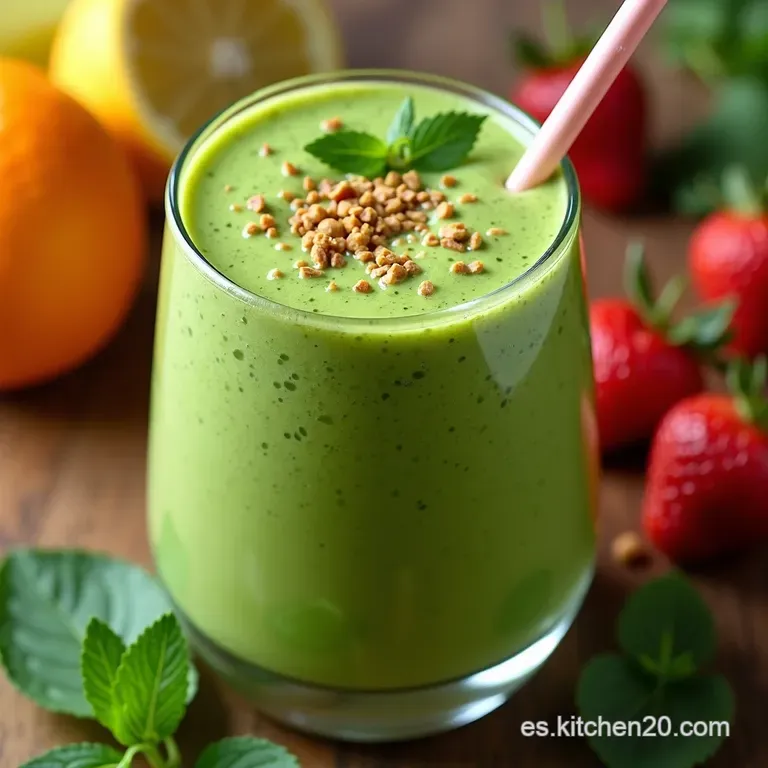 El Vitam&iacute;nico de la Abuela Batido Verde Energ&eacute;tico y Desintoxicante