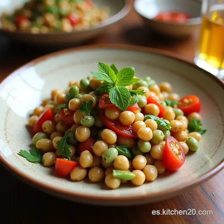 Ensalada de Frijoles Fiesta con Aderezo C&iacute;trico de Lima