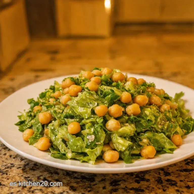 Ensalada De Garbanzos a La Andaluza Un Bocado De Sol presentation