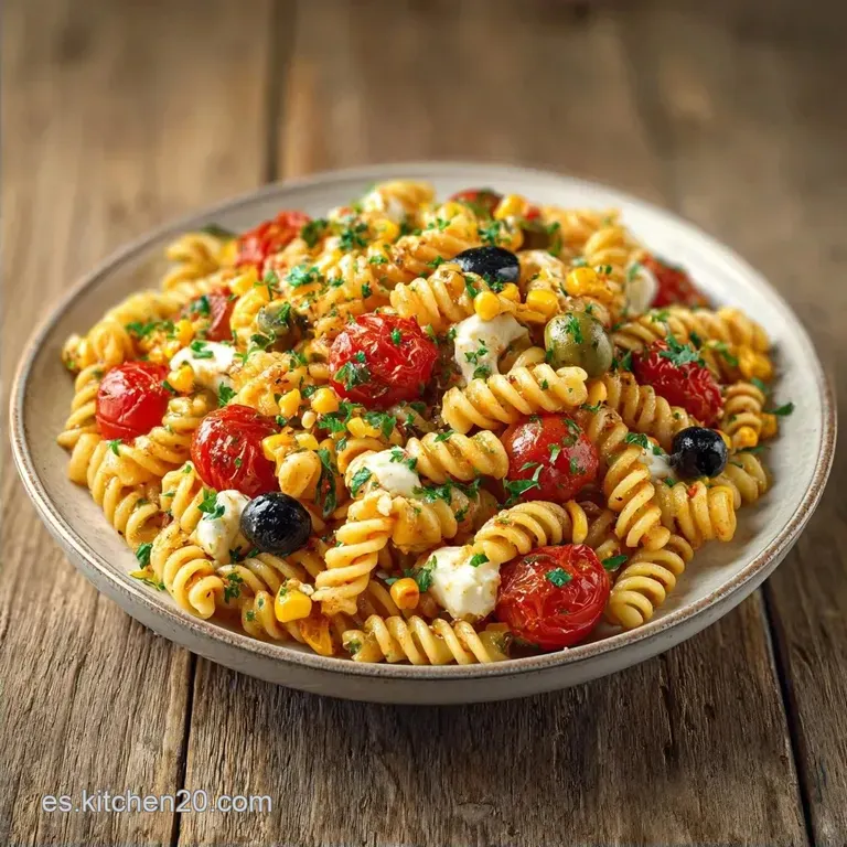 Ensalada de Pasta Fr&iacute;a: Fresca y Mediterr&aacute;nea