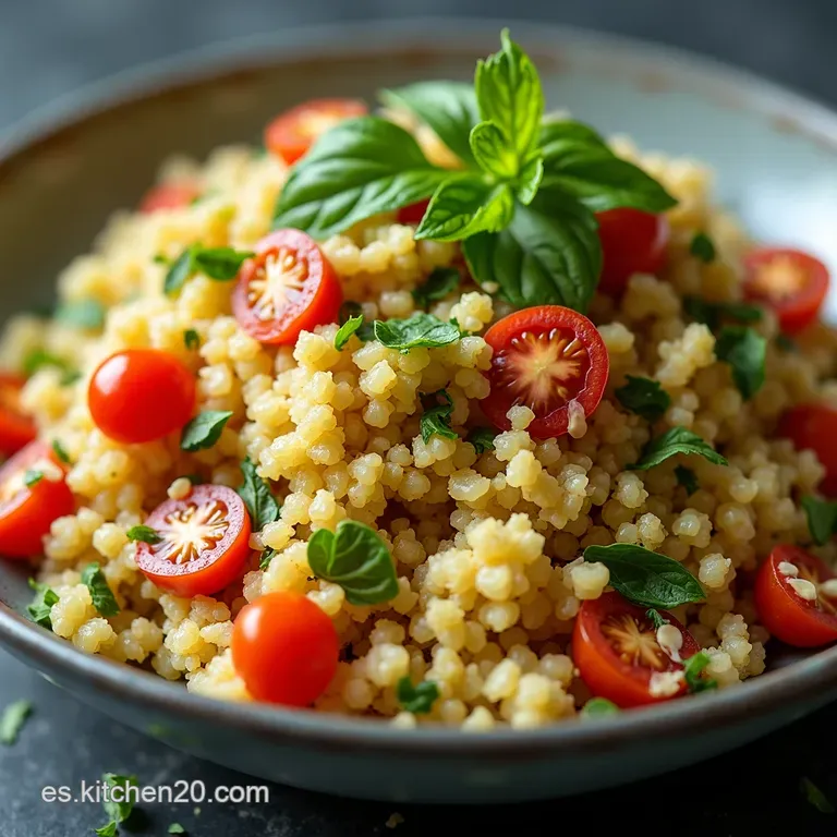 Ensalada de Quinoa Mediterr&aacute;nea con Aderezo de Lim&oacute;n y Hierbabuena