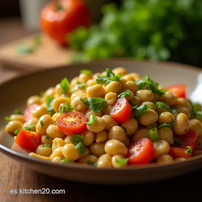 Ensalada C&iacute;trica a La Mike Un Tr&iacute;o De Frijoles Vibrante Y Fresco presentation