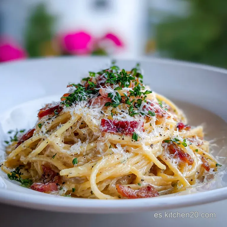Espaguetis a la Carbonara: Aut&eacute;ntica Receta Italiana