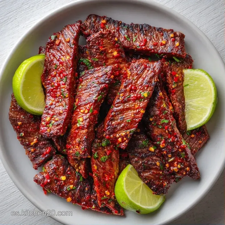 Carne jugosa y verduras salteadas dispuestas con orden, acompa&ntilde;adas de limones frescos y tortillas suaves dobladas.