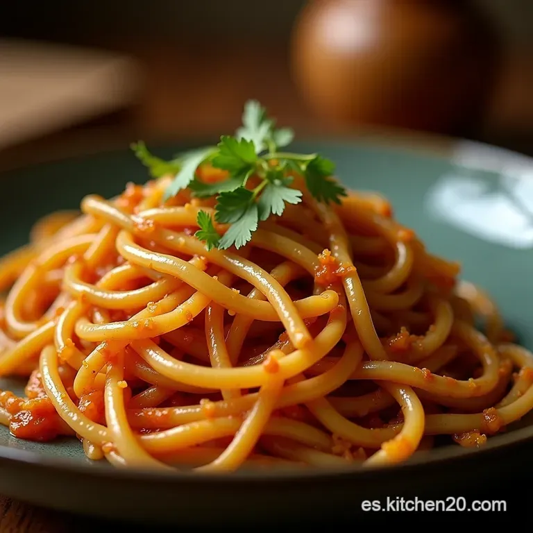 Fideos Dan Dan Caseros El Tesoro Picante Y Cremoso De Sichuan presentation