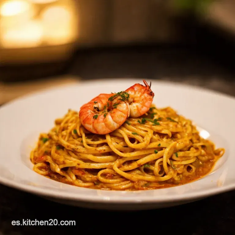 Fideu&aacute; De Sepia Y Langostinos Sabor Mediterr&aacute;neo presentation