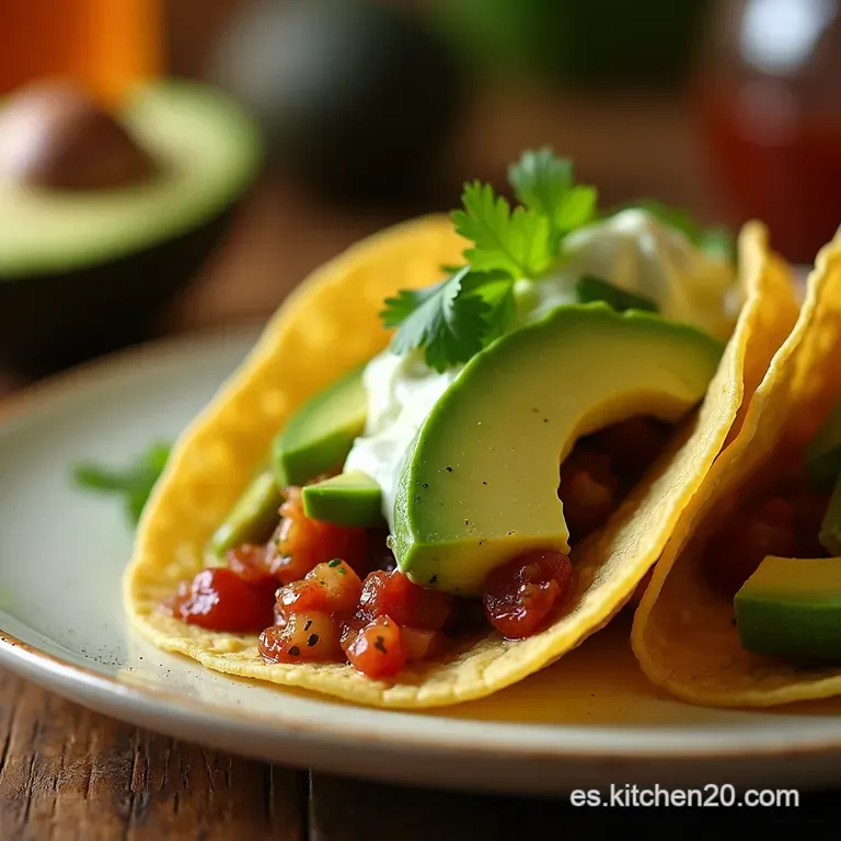 Fiesta Avocado Lime Crema the Perfect Taco Topping presentation