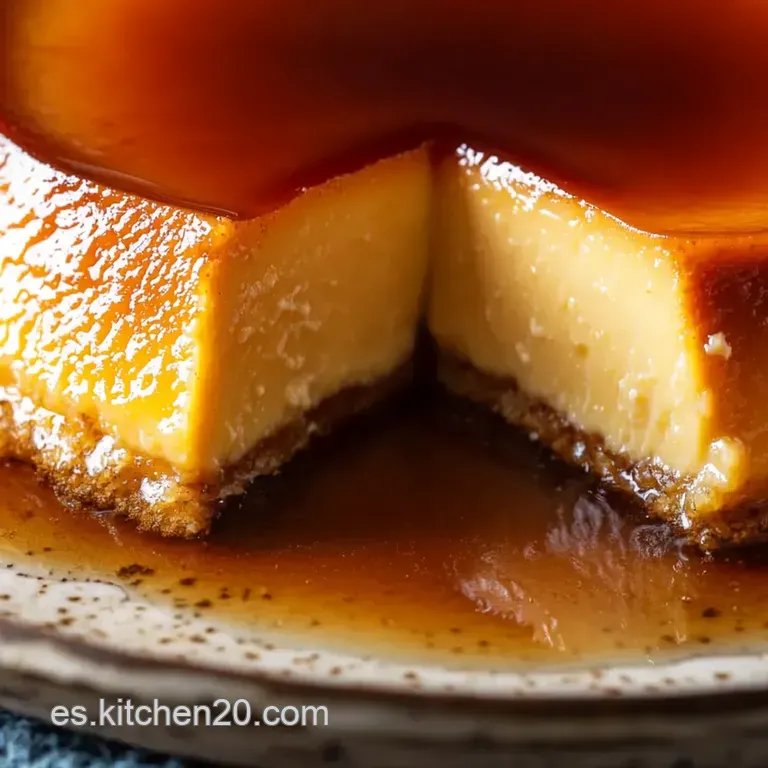 Flan De Leche Evaporada presentation