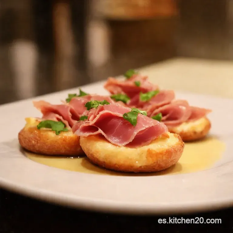 Flores De Alcachofa Con Jam&oacute;n Un Bocado De Primavera presentation