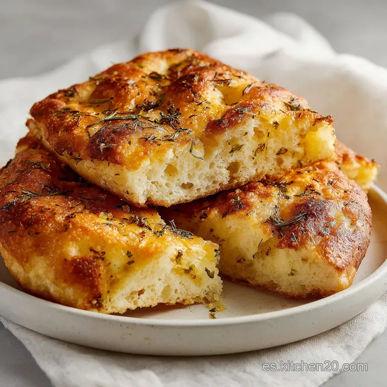 A rustic slice of focaccia with a golden crust, drizzled with olive oil and served on a dark slate.