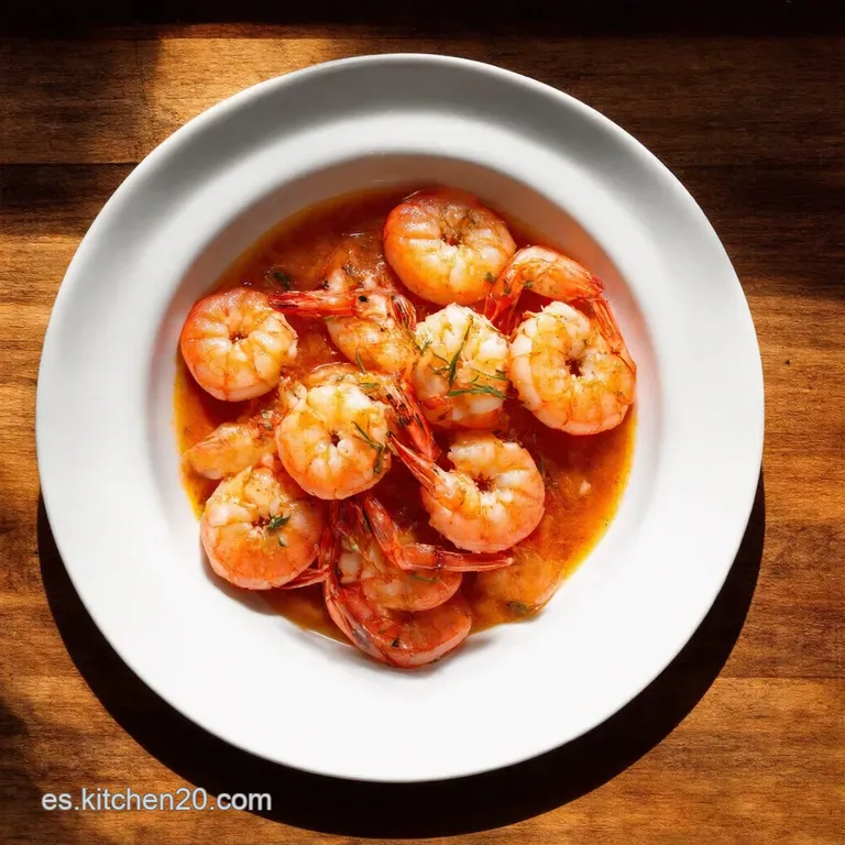 Gambas Ennegrecidas en un Tris Blackened Shrimp in a Flash