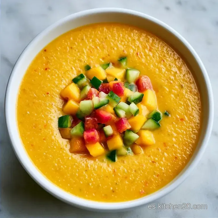 Refrescante Gazpacho de Mango Tropical