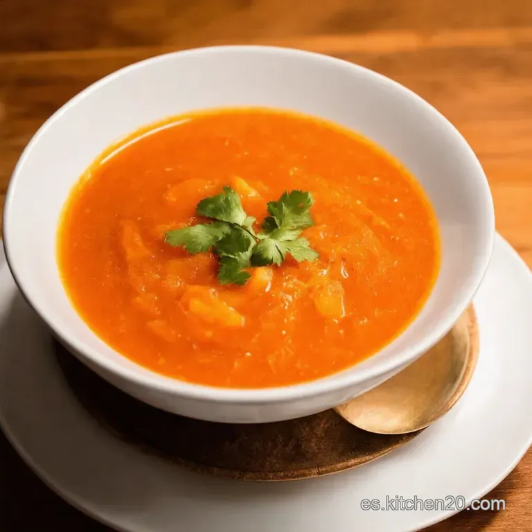 Gazpacho De Peras Refrescante Secreto Andaluz Dulce presentation