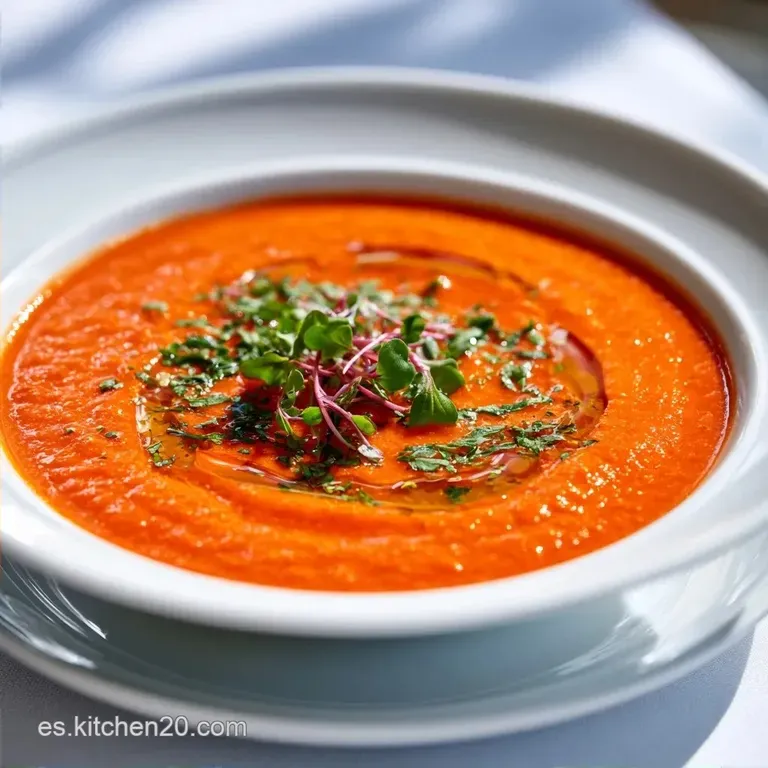 Gazpacho De Zanahoria Con Jengibre Fresco