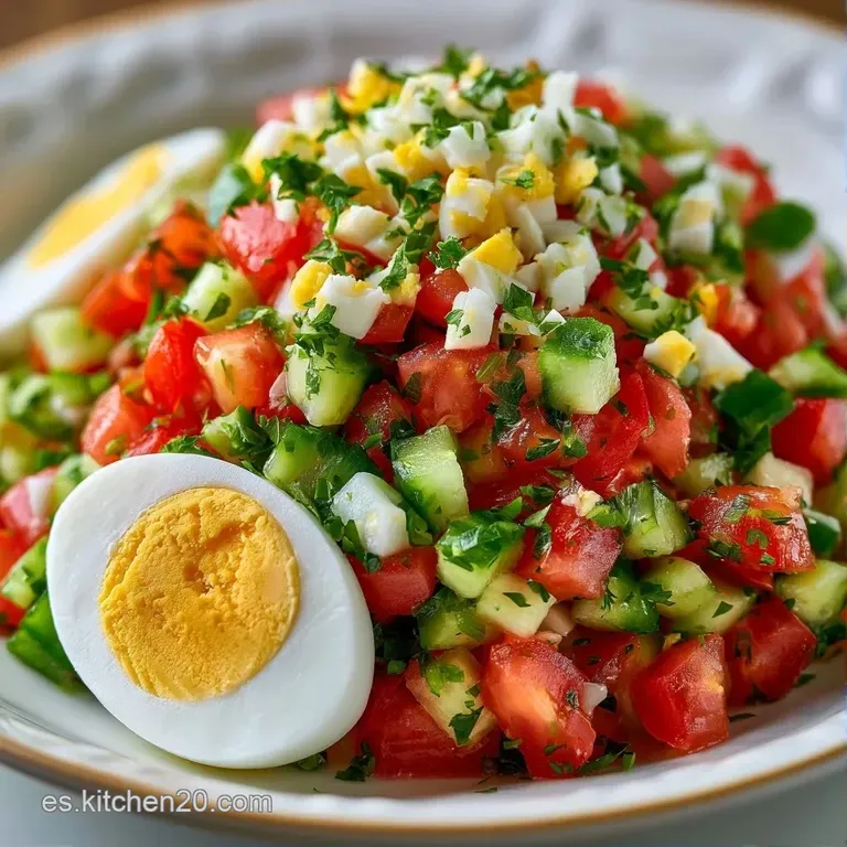 Cuenco blanco con crema roja espesa, hilos de aceite dorado y vegetales picados finamente adornando la superficie.