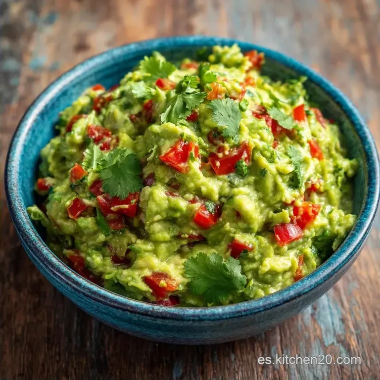 Guacamole Casero Tradicional: Cremoso y Fresco