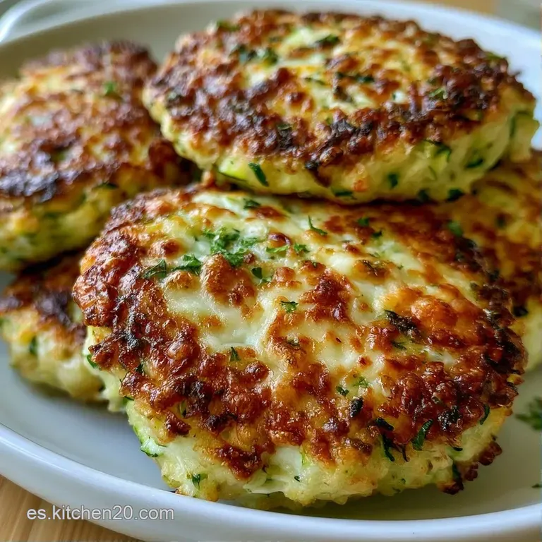 Hamburguesa vegetal dorada sobre plato blanco, decorada con una gota de salsa cremosa y una hoja de perejil fresco.
