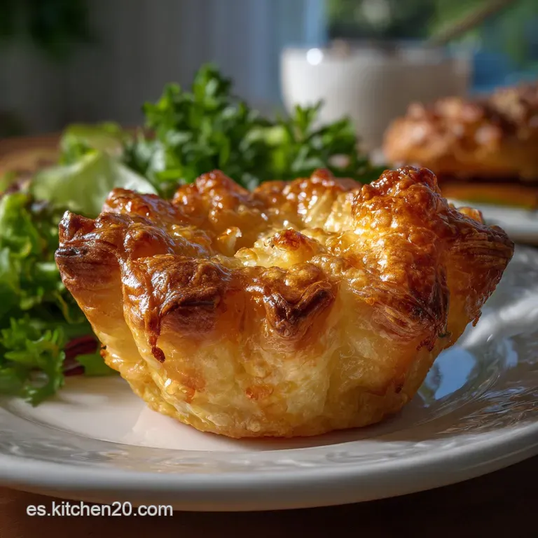 Hojaldre Salado de Queso y Cebolla