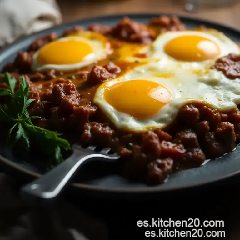 Huevos Con Carne a La Madrile&ntilde;a presentation