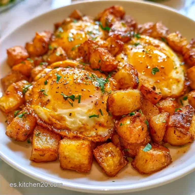 Huevos Fritos con Patatas Panadera Crujientes