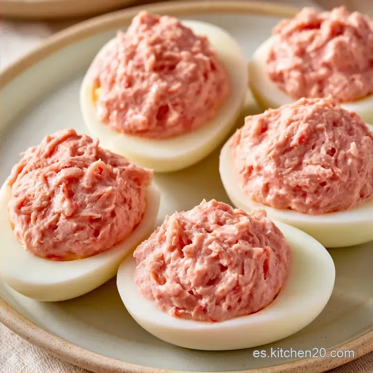 Huevos Rellenos de Atún con Yogur Griego