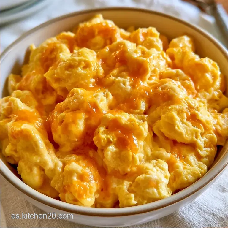 Huevos Revueltos Con Queso Cheddar
