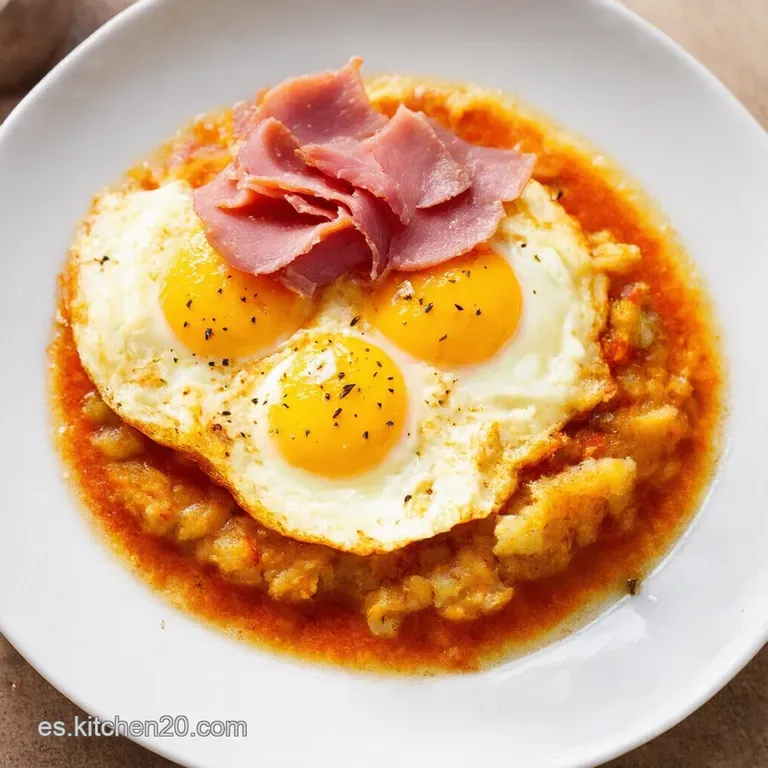 Huevos Rotos a la Espa&ntilde;ola con Jam&oacute;n