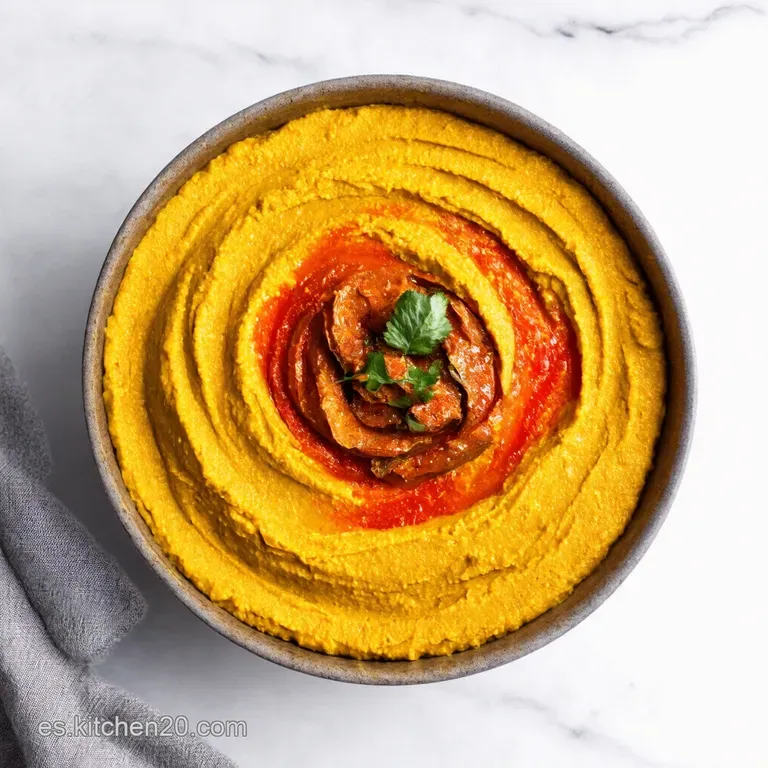 Hummus de Pimientos Asados Sabor Casero al Estilo Espa&ntilde;ol