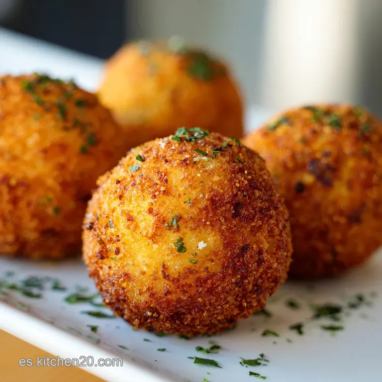 Arancini Sicilianos Tradicionales: Crujientes
