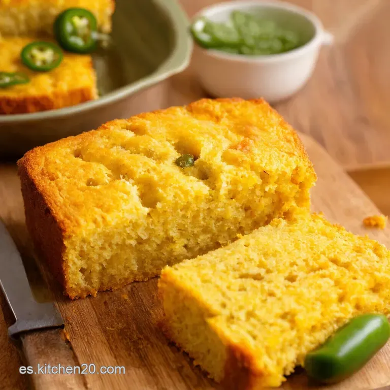 Jalape&ntilde;o Cornbread Que Rico Y F&aacute;cil presentation