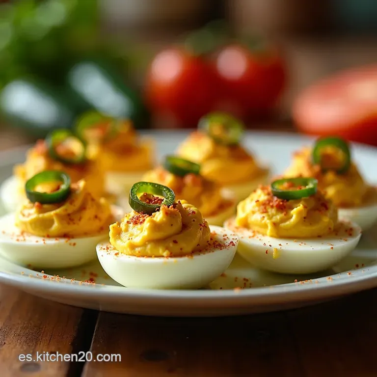 Keto Jalape&ntilde;o Popper Deviled Eggs presentation