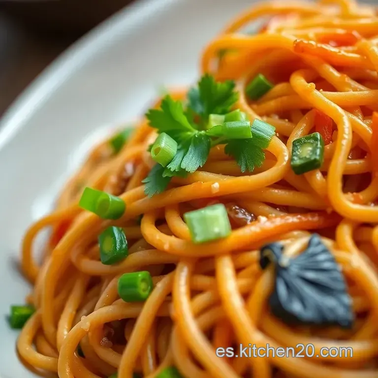 Lo Mein Casero: Fideos Chinos Al Estilo Callejero presentation