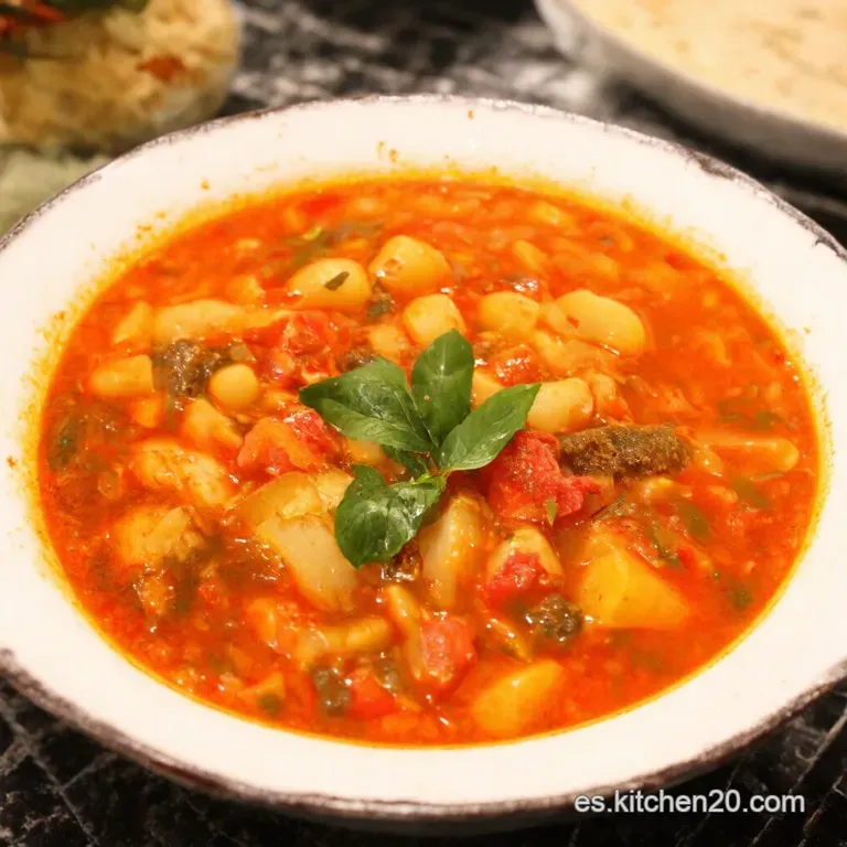 Minestrone a La Abuela presentation