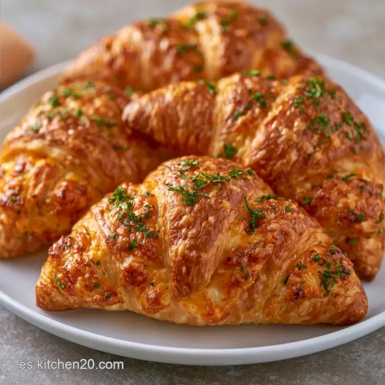 Mini Croissants Pollo y Queso en 30 Minutos