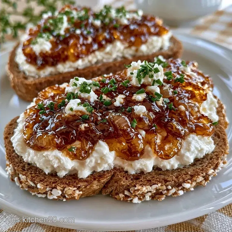 Mini Tostas de Queso de Cabra y Cebolla en 30 Minutos