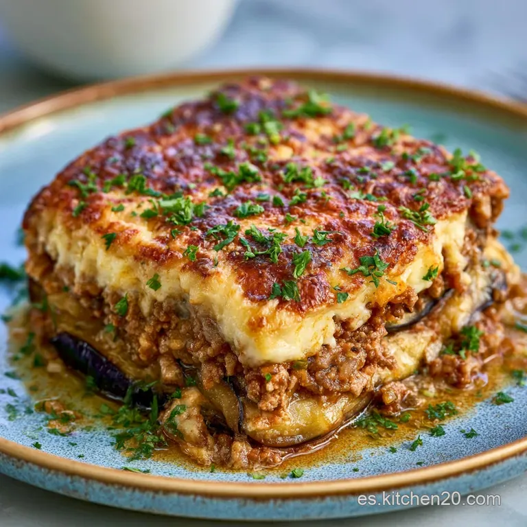 Moussaka Griega Tradicional: Sabor Aut&eacute;ntico